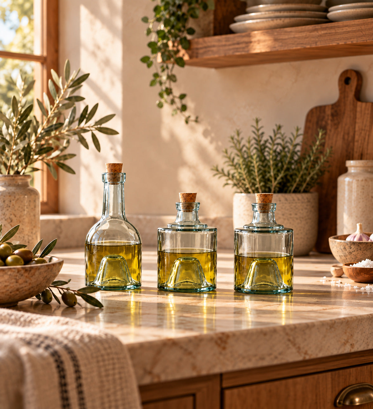 De 3-delige oliefles - naturel — Bazar Bizar, foto 2
