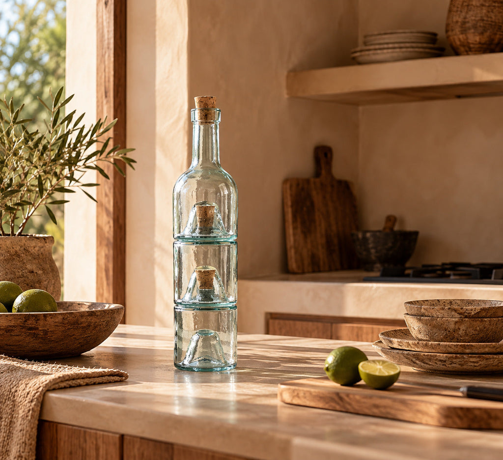 De 3-delige oliefles - naturel — Bazar Bizar, foto 3