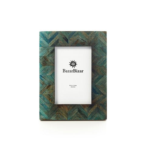 Het Drift Bleu-mozaïekframe - 10x15 - Bazar Bizar
