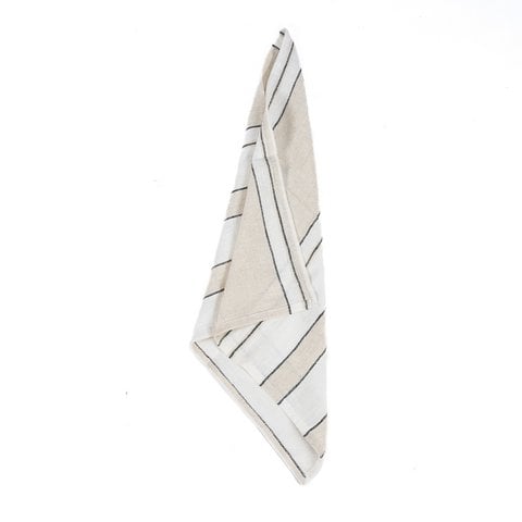 Het Provence Servet - Natuurlijk Zwart Wit - 45x45 - Bazar Bizar
