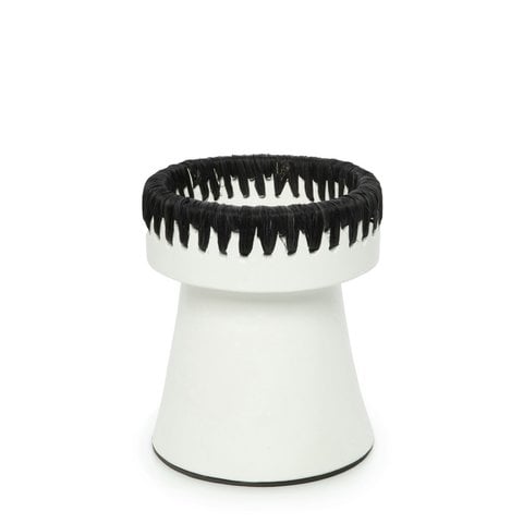 The Pretty Candle Holder - Wit Zwart - M - Bazar Bizar