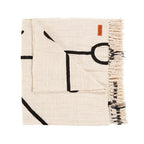 The Evil Eye Bedsprei - Natuurlijk Zwart - Bazar Bizar