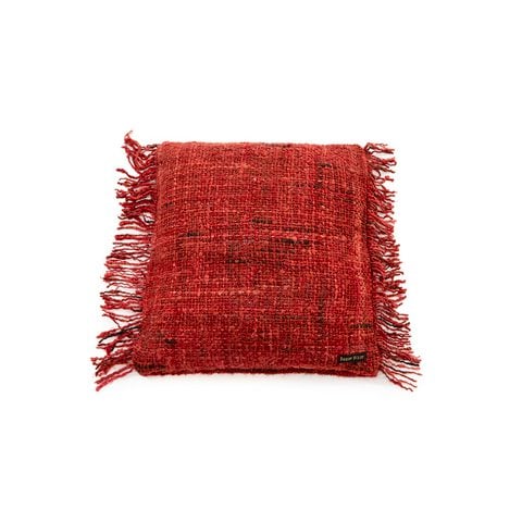 The Oh My Gee Kussenhoes - Kersenrood - 40x40 - Bazar Bizar