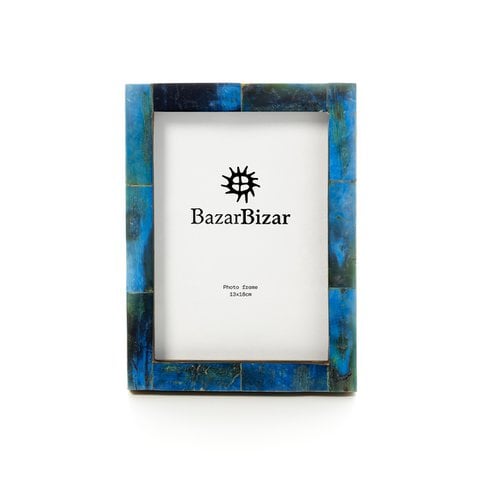 Het Azure Patchwork-frame - Turkoois - 13x18 - Bazar Bizar