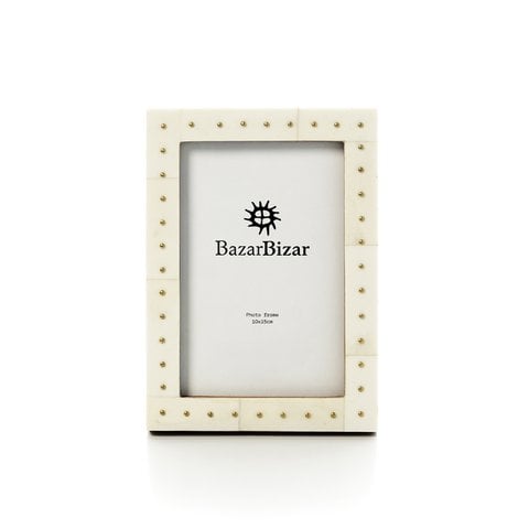 Het Boho Dot Frame - Crème - 10x15 - Bazar Bizar