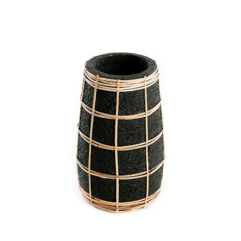 The Cutie Vaas - Zwart Naturel - S - Bazar Bizar