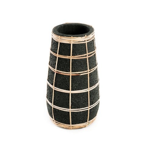 The Cutie Vase - Zwart Naturel - M - Bazar Bizar