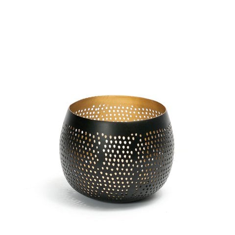 The Pierced Ball - Zwart Goud - S - Bazar Bizar