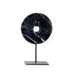 The Marble Disc on Stand - Zwart - M - Bazar Bizar