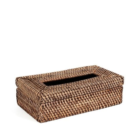 De rotan klassieke tissuedoos - natuurlijk bruin - Bazar Bizar