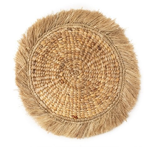 De Waterhyacint Raffia Placemat - Naturel - Bazar Bizar