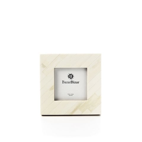 The Nomad Ivory Frame - Crèmewit - 10x10 - Bazar Bizar