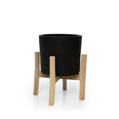 The Charcoal Low - Zwart Naturel - S - Bazar Bizar