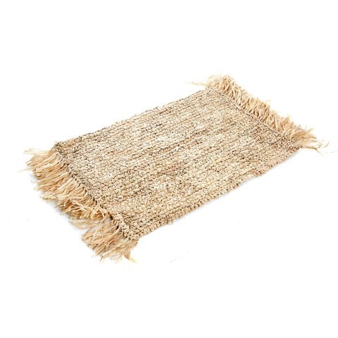 The Fringe Raffia Placemat Rechthoekig - Naturel - Bazar Bizar