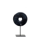 The Marble Disc on Stand - Zwart - S - Bazar Bizar