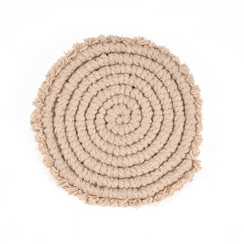 De katoenen onderzetter - Beige - Bazar Bizar