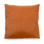 The Four Panel Leren Kussenhoes - Camel - 60x60 - Bazar Bizar