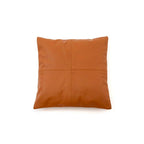 The Four Panel Leren Kussenhoes - Camel - 40x40 - Bazar Bizar