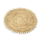 De Raffia Schelp Placemat - Natuurlijk - Bazar Bizar