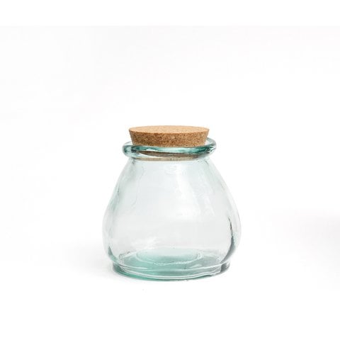 The Belly Glazen Pot - Blauw - S - Bazar Bizar