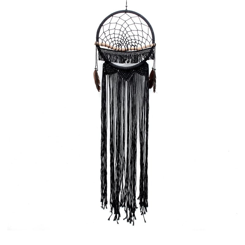 The Macrame Wood Dreamer - Black - Bazar Bizar