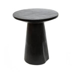 De Timber Conic Bijzettafel - Zwart - 50 - Bazar Bizar