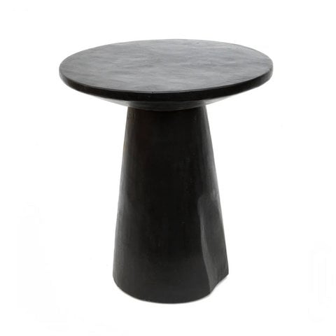 De Timber Conic Bijzettafel - Zwart - 50 - Bazar Bizar