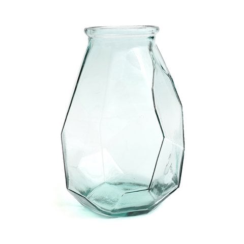 De Lange Origami Vaas - Blauw - Bazar Bizar