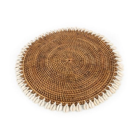 The Colonial Shell Placemat - Natuurlijk bruin - Bazar Bizar