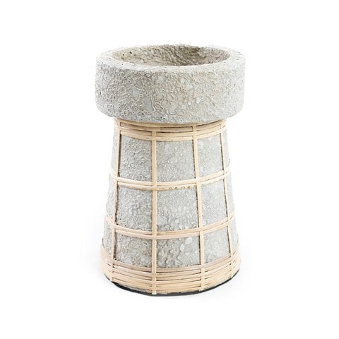 De Serene Kaarsenhouder - Beton Naturel - L - Bazar Bizar