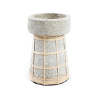 De Serene Kaarsenhouder - Beton Naturel - L - Bazar Bizar