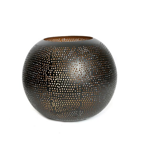 The Pierced Ball - Zwart Goud - L - Bazar Bizar