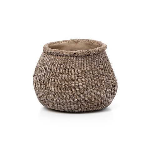 De Faux-Puff Planter - Bruin - L - Bazar Bizar