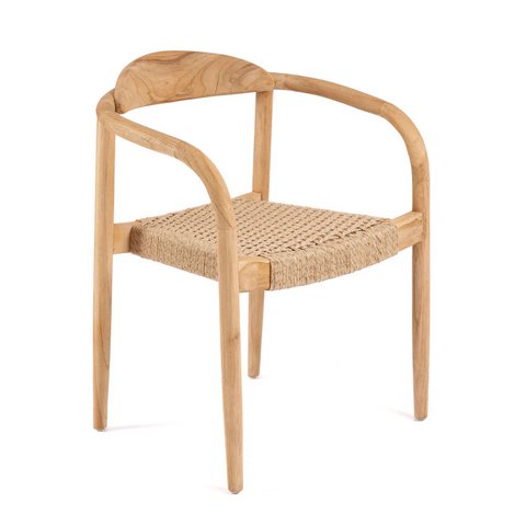 De Amaya Eetkamerstoel - Naturel - Buiten - Bazar Bizar