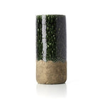 The Moss Cylinder Vase - Concrete Green - L - Bazar Bizar