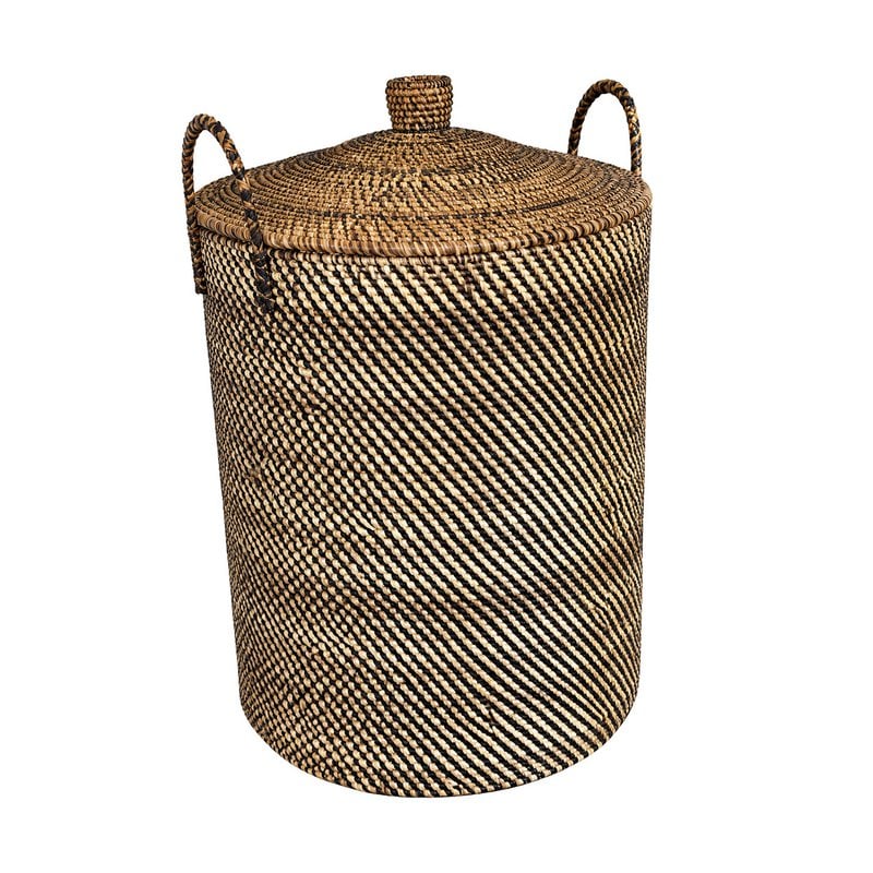 De Kito wasmand - naturel zwart - Bazar Bizar