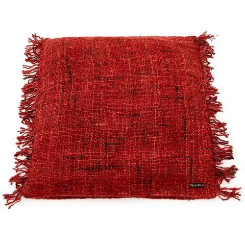The Oh My Gee Kussenhoes - Kersenrood - 60x60 - Bazar Bizar