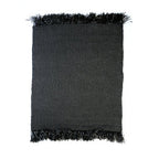 Het gefranjerde tapijt - Zwart - 200x300 - Bazar Bizar
