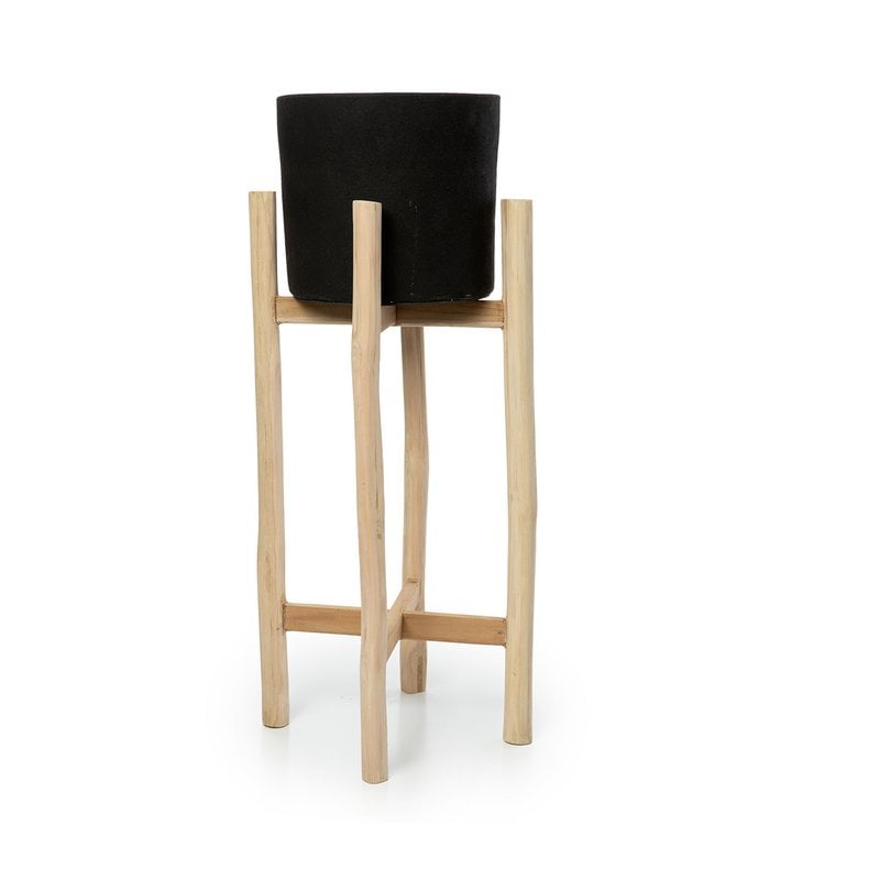 The Charcoal High - Zwart Naturel - L - Bazar Bizar