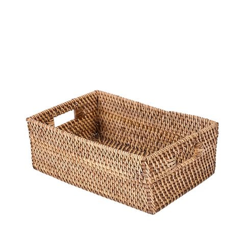 De rotan opberger - natuurlijk bruin - Bazar Bizar