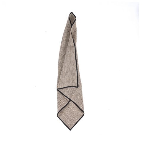De Code Linnen Servet - Natuurlijk Zwart - 45x45 - Bazar Bizar