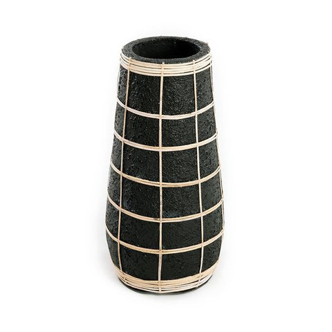 The Cutie Vaas - Zwart Naturel - L - Bazar Bizar