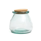 The Belly Glazen Pot - Blauw - L - Bazar Bizar