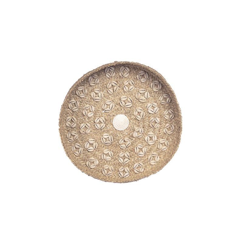 De Caribe Shell Plaat - Natuurlijk Wit - M - Bazar Bizar