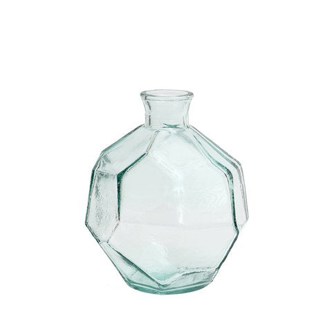 De Ronde Origami Vaas - Blauw - Bazar Bizar