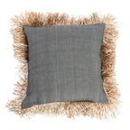 De Katoenen Bonita Kussenhoes - Naturel Zwart - 60x60 - Bazar Bizar