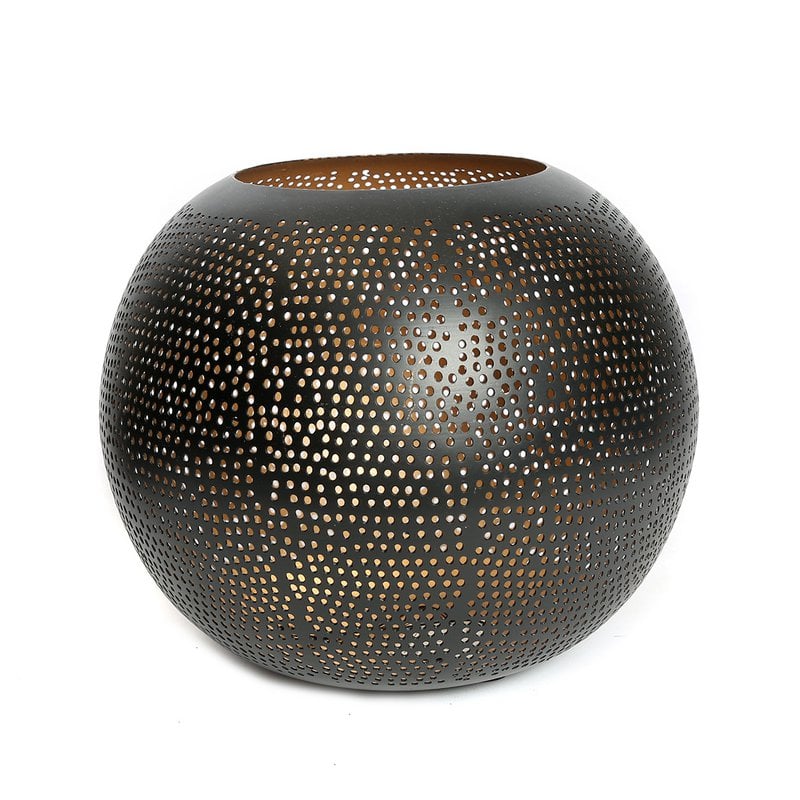 De Doorboorde Bal - Zwart Goud - XL - Bazar Bizar