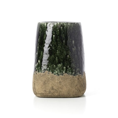 De Moss Conische Plantenbak - Betongroen - L - Bazar Bizar