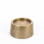 De Croco Kaarsenhouder - Messing - M - Bazar Bizar