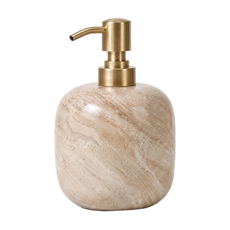 De Puglia Zeepdispenser - Beige Travertijn - Bazar Bizar